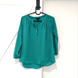 Banana Republic Green Blouse Petite XXS
